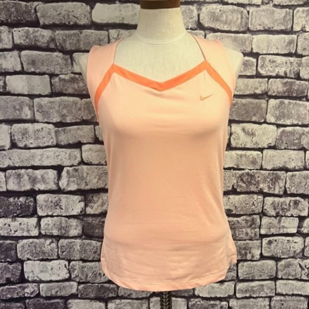Nike Dri-Fit Pink & Peach Spaghetti Strap Top Size Large